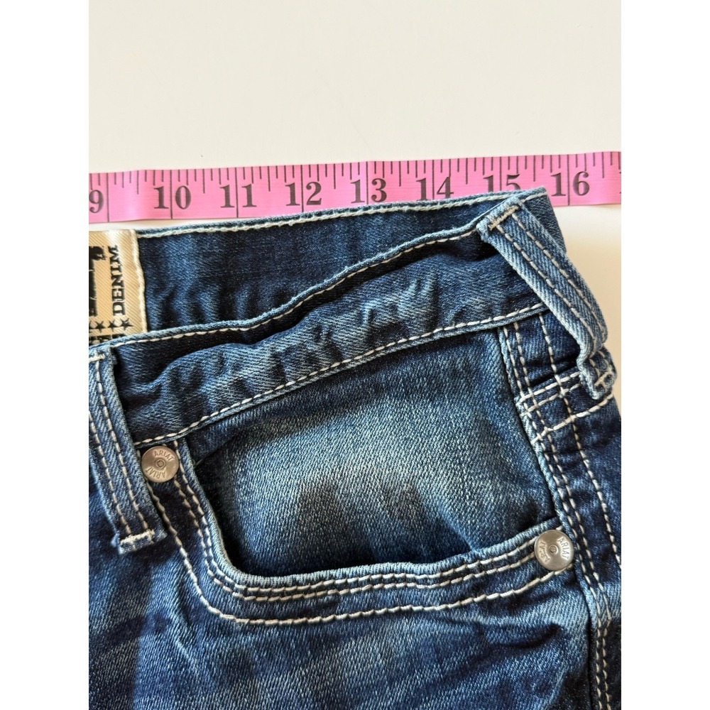 Ariat M7 Rocker Jeans Mens 32x34 Stretch Slim Fit Straight Coltrane Medium Wash - Picture 11 of 16